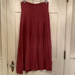 GAP dusty rose bohemian skirt